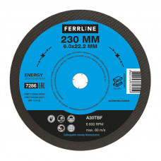 Круг для шлифования FerrLine Energy 230 х 6 х 22,2 мм A30TBF 